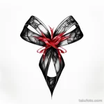 AIDS symbol black and white tattoo drawing on the hu fba a f a adaad _1 231123 tatufoto.com