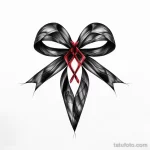 AIDS symbol black and white tattoo drawing on the hu fba a f a adaad _1_2 231123 tatufoto.com