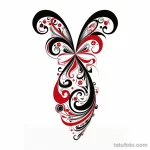 AIDS symbol idea of HIV tattoo stylize v b dc ca d eccbcc _1_2 231123 tatufoto.com
