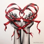 An artistic tattoo of hands forming a heart shaped r dfe ef c bc eabae _1 231123 tatufoto.com