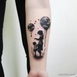 An emotional tattoo on the girls forearm depicting a ea b de bfc fbafa 191123 tatufoto.com