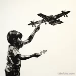 An intricate close up of a sketch depicting a childs aaa fab d b db _1 191123 tatufoto.com