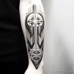 . Art deco inspired patterns on forearm 16.11.2023 tatufoto.com 007