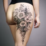 . Baroque detailed floral arrangement on thigh 16.11.2023 tatufoto.com 012