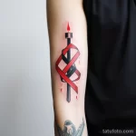 Candle and tape idea of tattoos about HIV stylize c bec ba ba afbe _1 231123 tatufoto.com