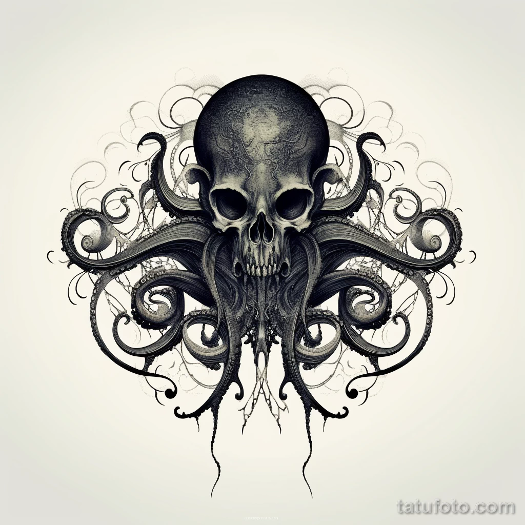 Design a modern tattoo of a minimalist octopus on th dbb d df bf aabfceaa _1 221123 tatufoto.com