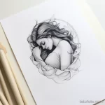 Friendly hug of a beautiful sketch for a white sheet bcce d c abd fbfbac _1_2 231123 tatufoto.com