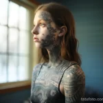 Girl with tattoo showing short term effects on skin 4 09112023 tatufoto.com 096