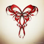 HIV symbol beautiful sketch for a white sheet tattoo e a f b debaa _1_2_3 231123 tatufoto.com