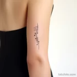 . Minimalist musical notes on wrist. tattoo v 16.11.2023 tatufoto.com 028