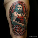 Olympic wrestler with Greco Roman motif tattoo o cbcf bc ac d _1_2_3_4 171123 tatufoto.com