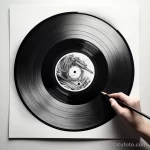 Photo realistic tattoo sketch of a classic vinyl rec edc ea ad cbadb _1 16.11.2023 tatufoto.com 082