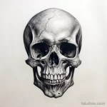 Photo realistic tattoo sketch of a detailed human sk f d e bfa aacdb _1 16.11.2023 tatufoto.com 101