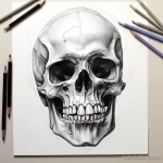 Photo realistic tattoo sketch of a detailed human sk f d e bfa aacdb _1_2 16.11.2023 tatufoto.com 102