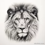 Photo realistic tattoo sketch of a detailed lions fa aff f b c fd _1 16.11.2023 tatufoto.com 105