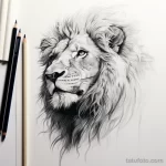 Photo realistic tattoo sketch of a detailed lions fa aff f b c fd _1_2_3 16.11.2023 tatufoto.com 107