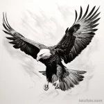 Photo realistic tattoo sketch of a majestic eagle in fad af ca efab _1_2 16.11.2023 tatufoto.com 133