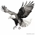 Photo realistic tattoo sketch of a majestic eagle in fad af ca efab _1_2_3 16.11.2023 tatufoto.com 134