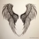 Photo realistic tattoo sketch of a pair of angel win daa ac ad b c 16.11.2023 tatufoto.com 146