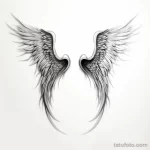 Photo realistic tattoo sketch of a pair of angel win daa ac ad b c _1_2 16.11.2023 tatufoto.com 148