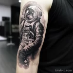 Photo realistic tattoo sketch of an astronaut in spa bbd d b aa becefd 16.11.2023 tatufoto.com 227