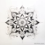Photo realistic tattoo sketch of an intricate mandal dd d aa bfeeb 16.11.2023 tatufoto.com 231