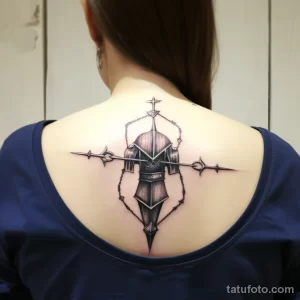 Realistic fencing sword tattoo on a fencers ribca bef f b aff fbeec _1 171123 tatufoto.com
