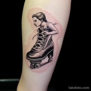 Realistic figure skating jump tattoo on a figure ee d d cafbdc _1 171123 tatufoto.com