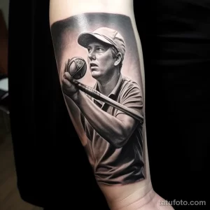 Realistic golf club swing tattoo on a golfers fo ffcc aa ca bfd ebdb _1 171123 tatufoto.com