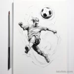 Sketch tattoo on white sheet handball goal bdd ff bc abac _1 171123 tatufoto.com