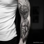 Solidarity black and white tattoo drawing on the hum eda fb e c adea 231123 tatufoto.com