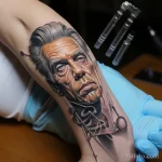 Syringe Realistic drawing of tattoos on the body of dead a ae dbd 231123 tatufoto.com