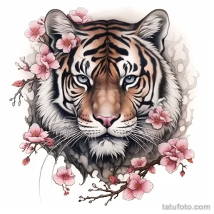 Tattoo idea A regal Bengal tiger in a Japanese irezu bd d fec befe cfc 221123 tatufoto.com