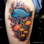 Tattoo inspiration A bold and bright tattoo of a tro cdd bb b cc _1_2_3 221123 tatufoto.com