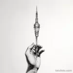 The needle from the syringe black and white drawing bdab cd de ad dafdebcb 231123 tatufoto.com