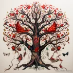 Tree of life The idea of tattoos about HIV stylize adea b aea ecfaff _1 231123 tatufoto.com