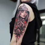 Virus and syringe beautiful drawing tattoo on the bo cd f af fbbee 231123 tatufoto.com