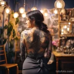 Woman with elegant tattoos on her shoulder and back f de fc afe _1_2 231123 tatufoto.com