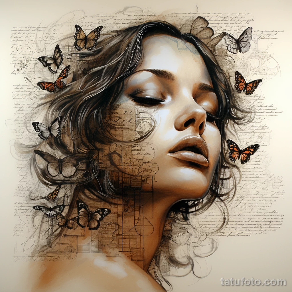 Word Hope Beautiful drawing of a tattoo on the body beb a be cf daca _1 231123 tatufoto.com