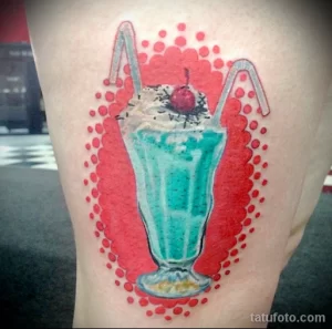 Пример рисунка татуировки с молочным коктейлем 12.11.2023 tatufoto.com 042