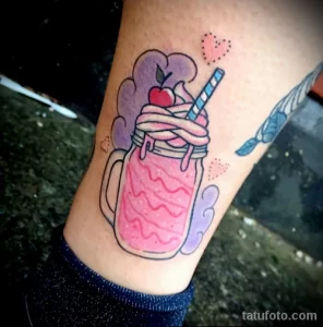Пример рисунка татуировки с молочным коктейлем 12.11.2023 tatufoto.com 047