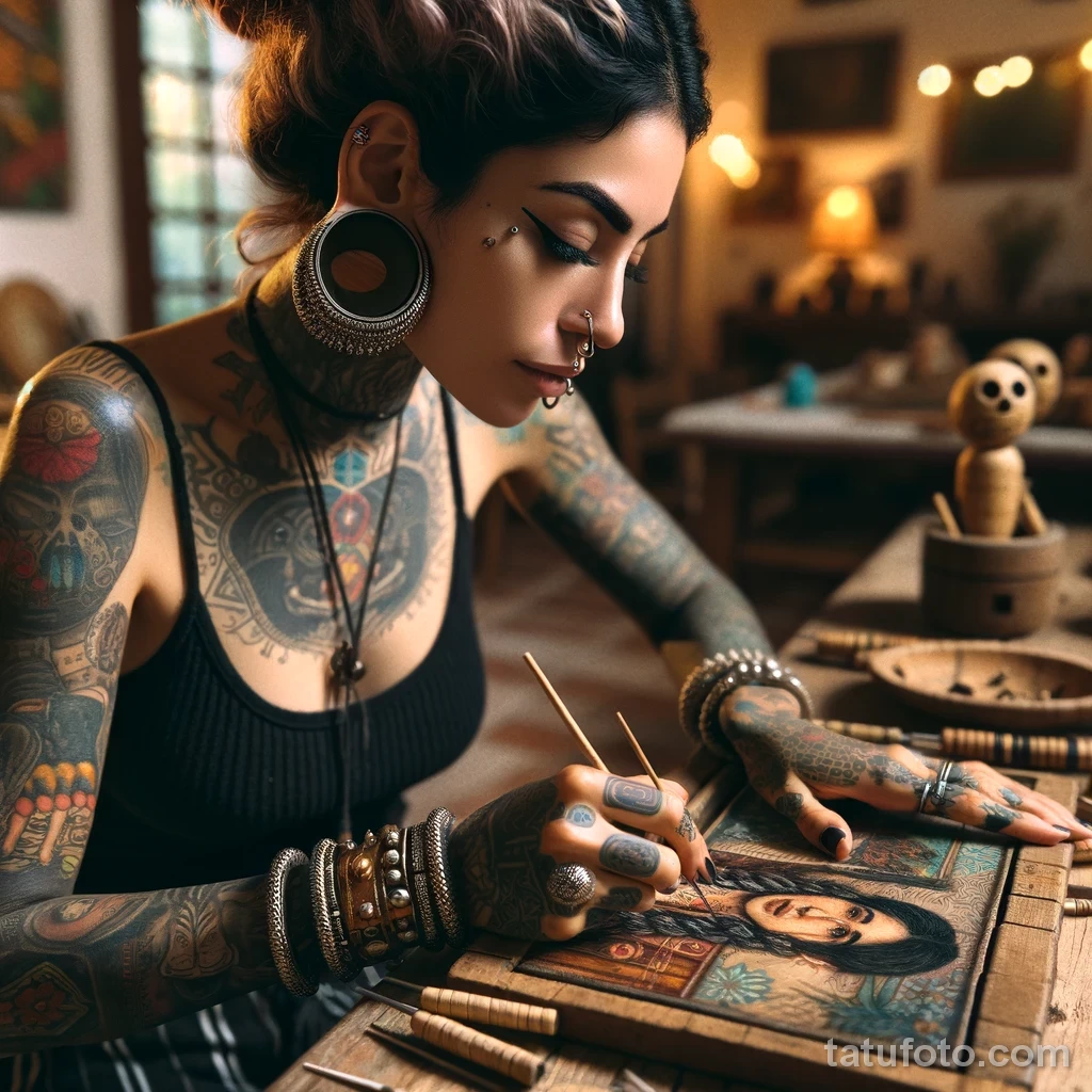 Татуировки и модификация тела на реальных людях фото - 06,11,2023 tatufoto.com 025