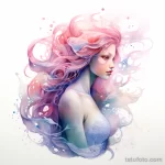 Фото пример рисунка акварельной татуировки ИДЕЯ ТАТУ 201123 tatufoto.com 189