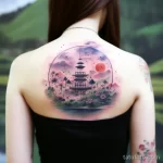 Фото пример рисунка акварельной татуировки ИДЕЯ ТАТУ 201123 tatufoto.com 450