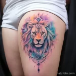 Фото пример рисунка акварельной татуировки ИДЕЯ ТАТУ 201123 tatufoto.com 488