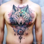 Фото пример рисунка акварельной татуировки ИДЕЯ ТАТУ 201123 tatufoto.com 581
