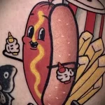 Фото пример рисунка тату с сосиской - 11,11,2023 tatufoto.com 06