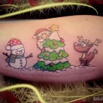 Фото пример рисунка татуировки Санта Клаус или Дед Мороз 13.11.2023 tatufoto.com 02