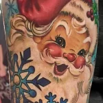 Фото пример рисунка татуировки Санта Клаус или Дед Мороз 13.11.2023 tatufoto.com 15