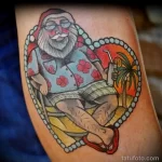 Фото пример рисунка татуировки Санта Клаус или Дед Мороз 13.11.2023 tatufoto.com 25